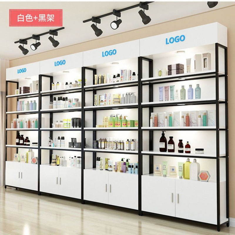 超市货架展示柜收纳架母婴店多层货柜产品展柜化妆品展示架置物架|undefined