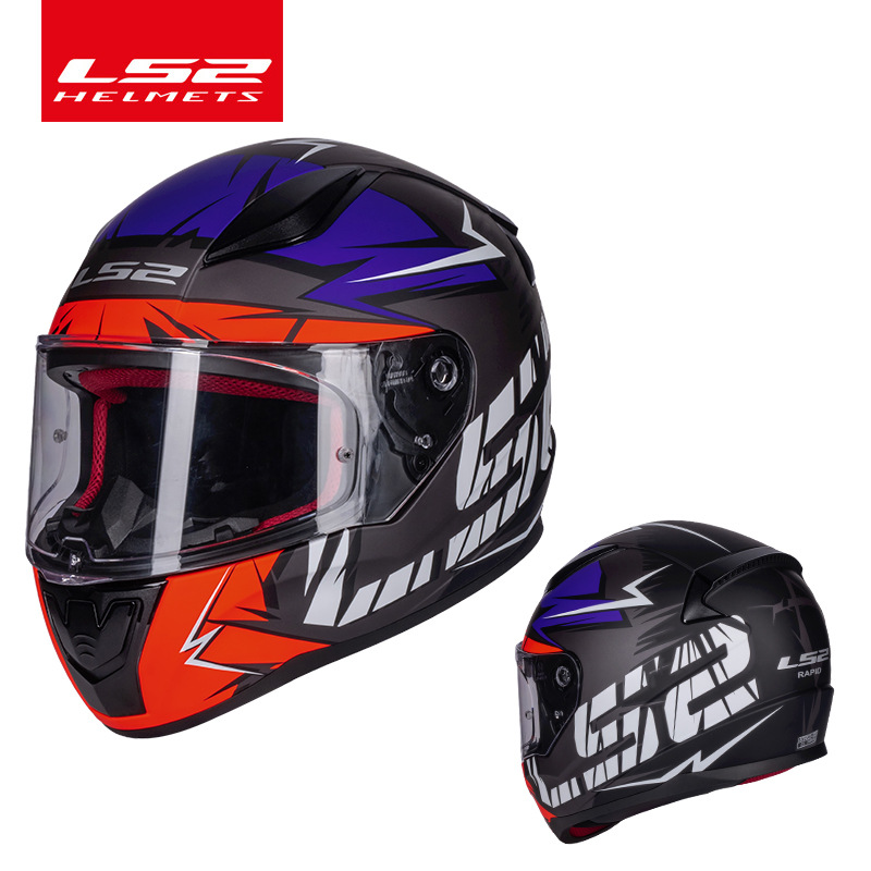 LS2 casco motocicleta casco completo unisex Four Seasons universal casco completo carding Racing running casco más tamaño casco FF353