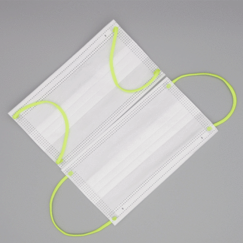 Single-use white three-layer breathable with melt-blown fashion wholesale unisex dust and sun protection ear loops