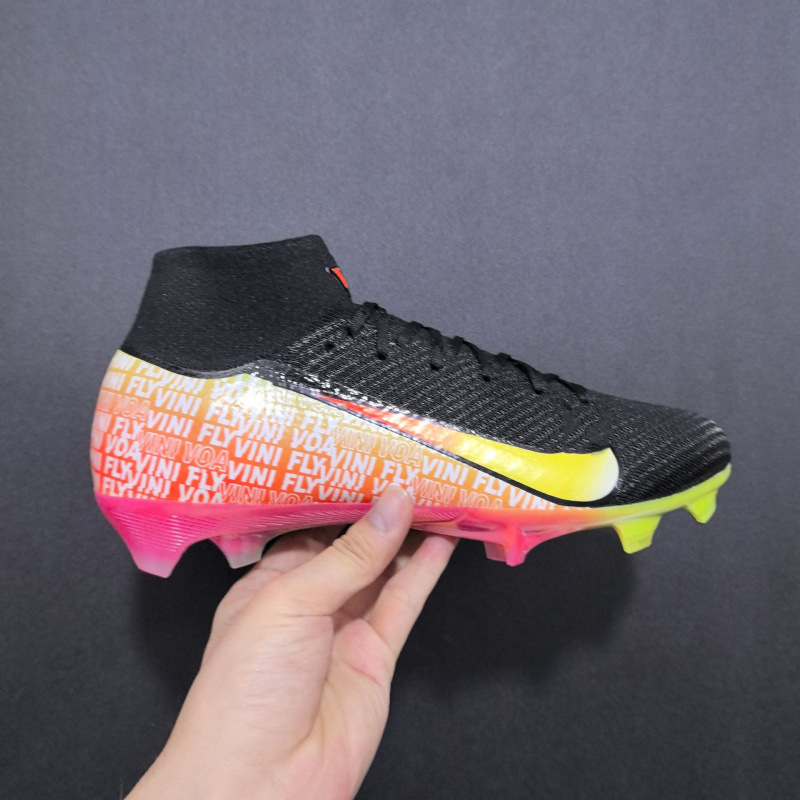Zapatos de comercio exterior Superfly zapatos de fútbol de combate real para hombres Assassin 16 zapatos deportivos de punto de alta altura zapatos de fútbol de moda FG para mujeres