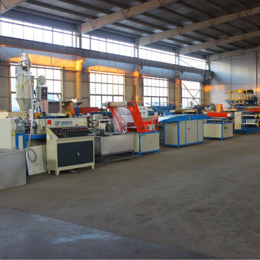 塑料拉丝机撕裂膜塑料拉丝机电缆填充绳扁丝拉丝机生产线