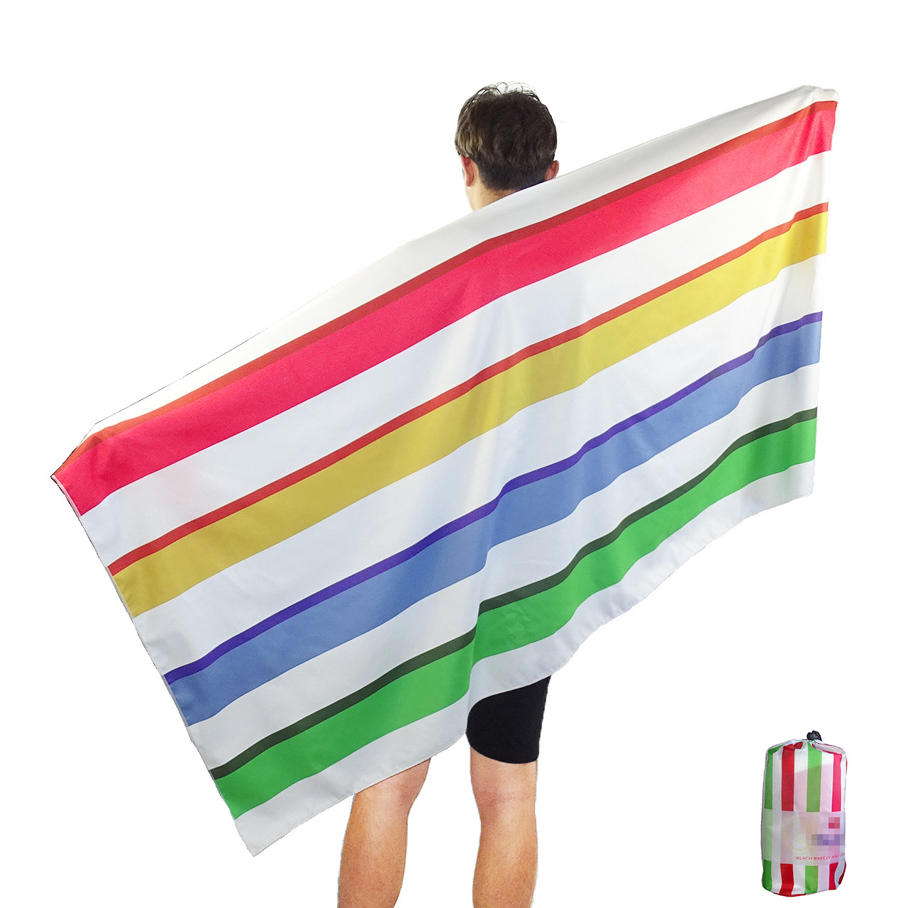 Double-sided beach quick dry bath towel for traveling for swimming…