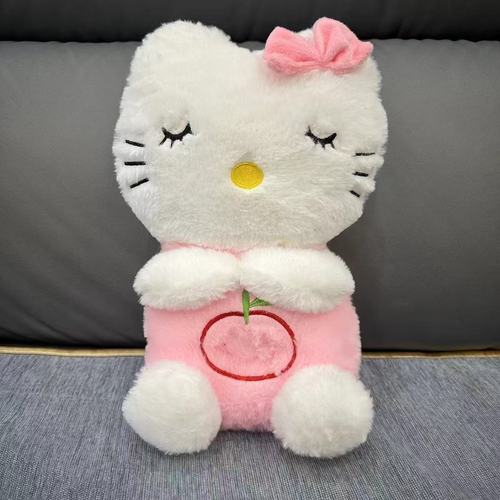 Breathable Slant-eyed Cat Plush Doll Baby Toy, Play History Steddie Baby Cute Comforting Companion Music Plush Toy