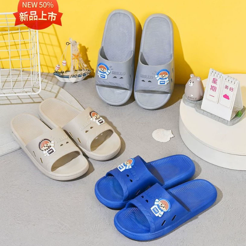 2024 летний новый стиль дома мужские тапочки супермаркет отель мужская обувь в помещении нескользкие мужские холодные тапочки производитель оптом