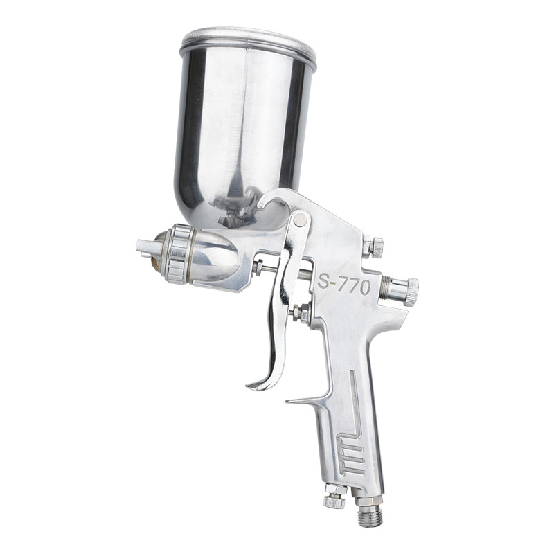 Wufu S - 770G pistola de pulverización neumática 1.8mm alta atomización chapa metálica 350ml pistola de pulverización de pintura de muebles
