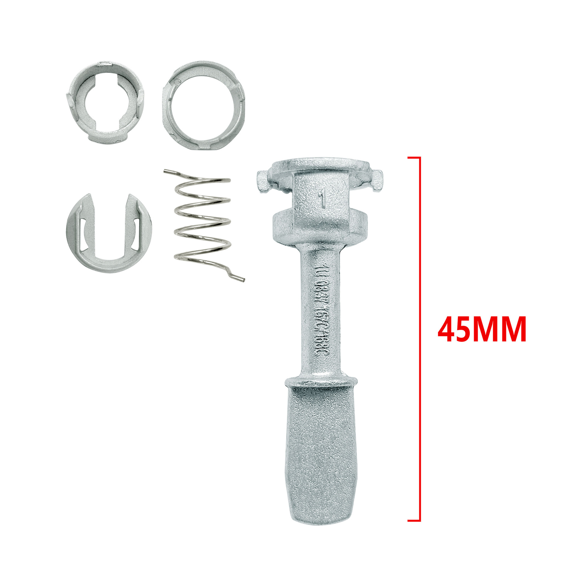 Accesorios de cilindro de cerradura de golf de Volkswagen 5 piezas Kit de reparación de herramientas de piezas de automóviles OE 1U0837167