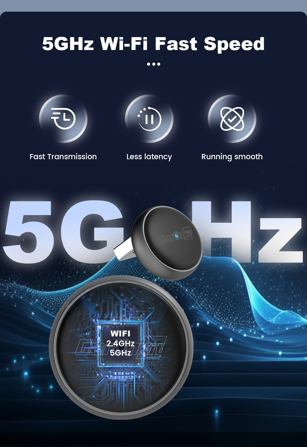 Cross-border factory source: CarPlay wired to wireless Android Auto portable smart car connectivity box