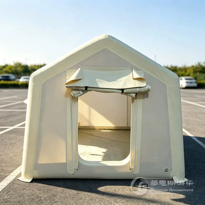 Inflatable tent made of woven fabric, suitable for self-driving camping, emergency rescue, and vehicle-mounted use, no steel frame required (Avtomobil dam çadırları) - length-x-width22x-24m-3