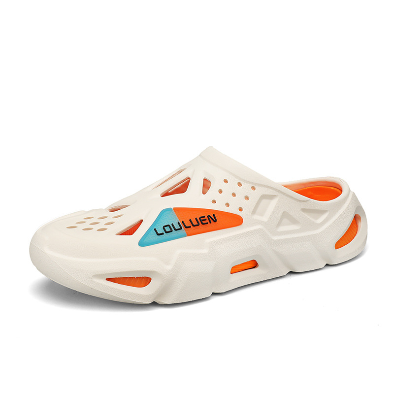 Verano nuevos zapatos con agujeros, zapatillas, zapatos de hombre, zapatos transpirables, zapatos de playa de moda de gran tamaño transfronterizos, zapatos de vadeo, sandalias