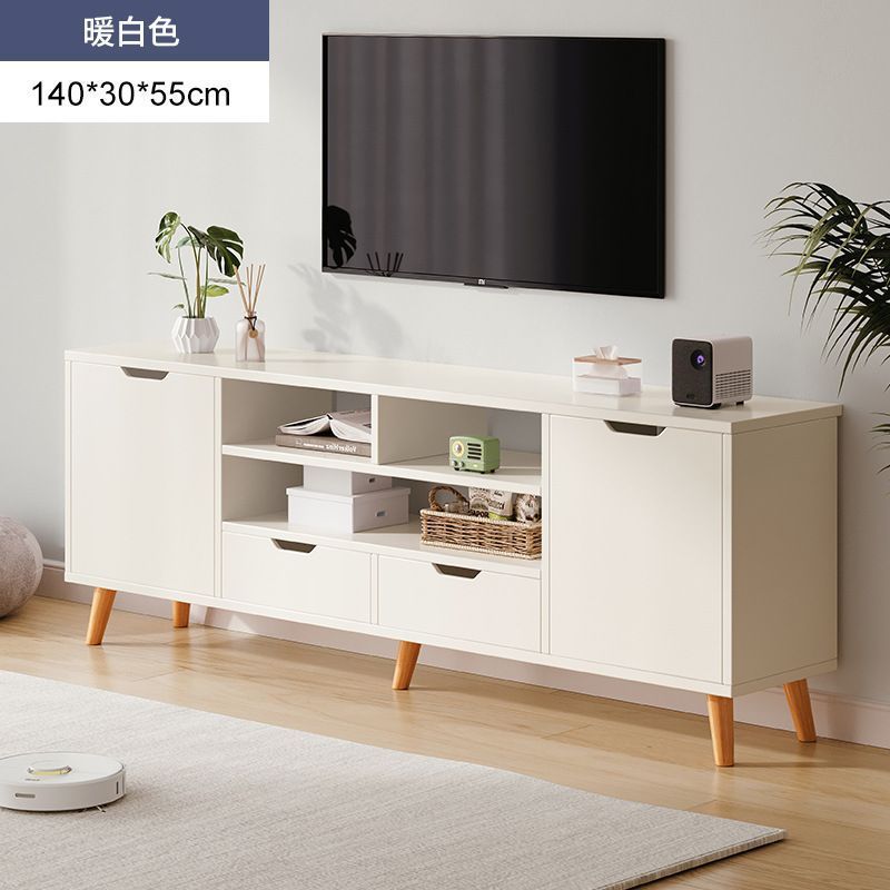 クリームスタイルの吊り下げテレビキャビネットモダンでシンプルな小さなリビングルーム吊り下げ壁掛けテレビ壁コーヒーテーブルの組み合わせ|undefined