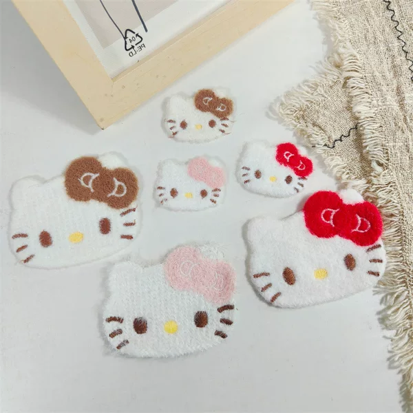 Super Cute Kt Cat Bangs Patch Cashmere Cat Accessories Sweet Cartoon Versatile Autumn and Winter Hair Patch Accessories