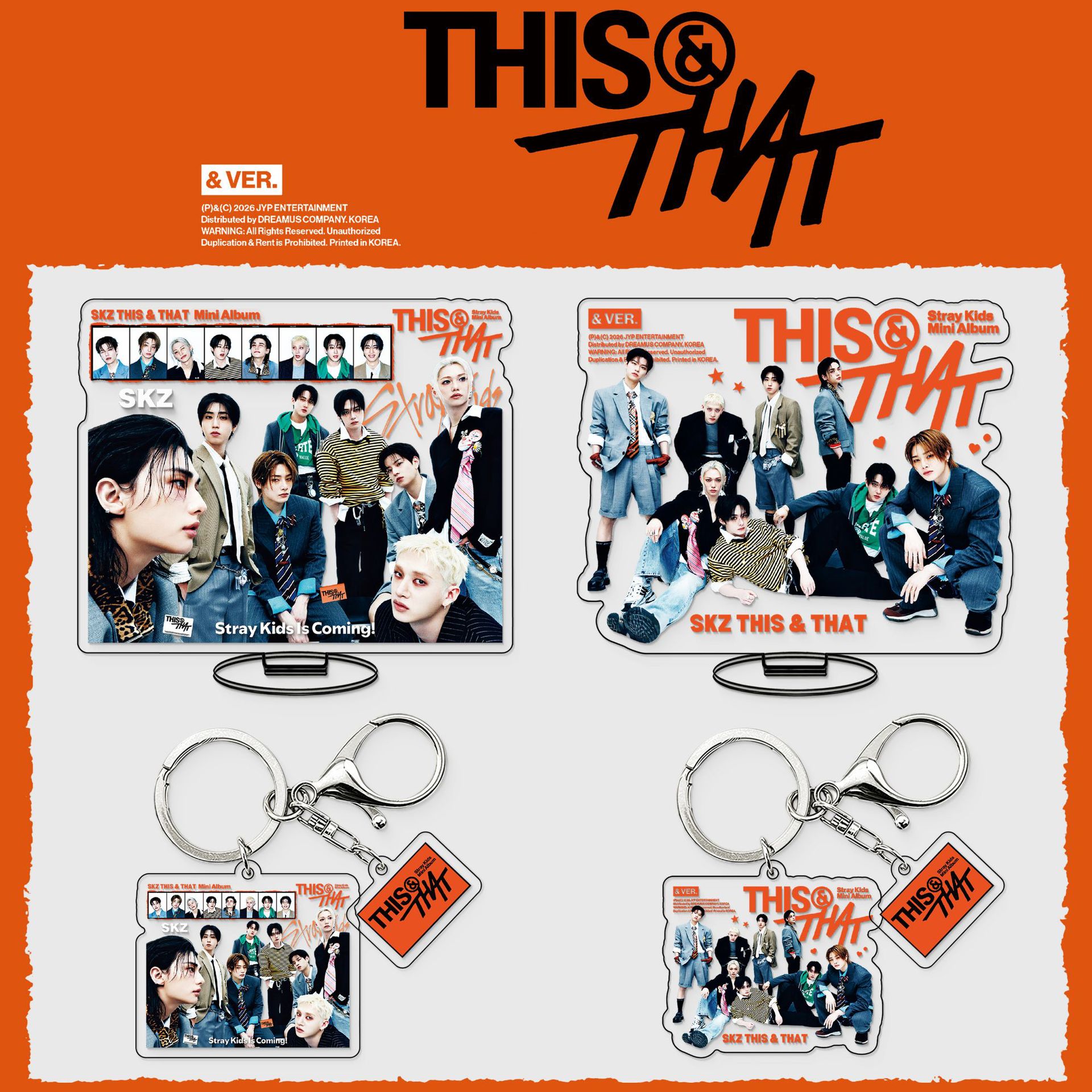 StrayKids Standee, Mini Album THISTHAT Keychain, Celebrity Merchandise Standee, Acrylic Decoration
