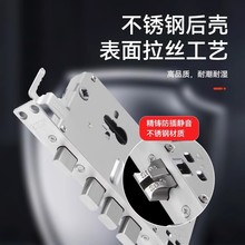 防盗门锁体通用型家用全套装大门锁不锈钢老式入户门锁具锁芯锁心