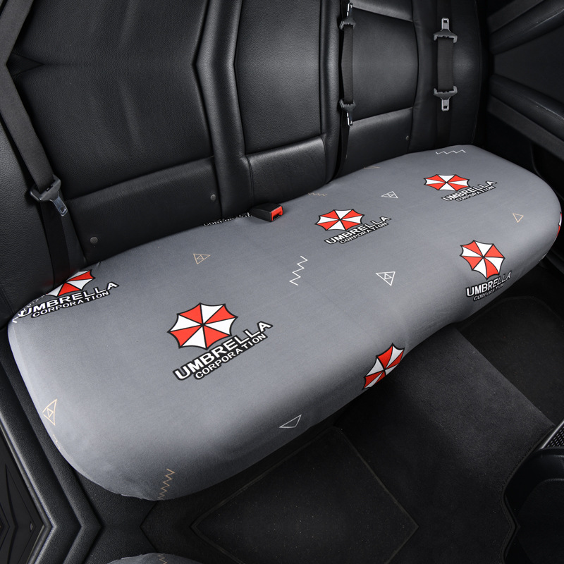 Elastic universal car seat cover, rear split-type waterproof seat cushion cover, backrest cover, headrest cover, simple elastic design