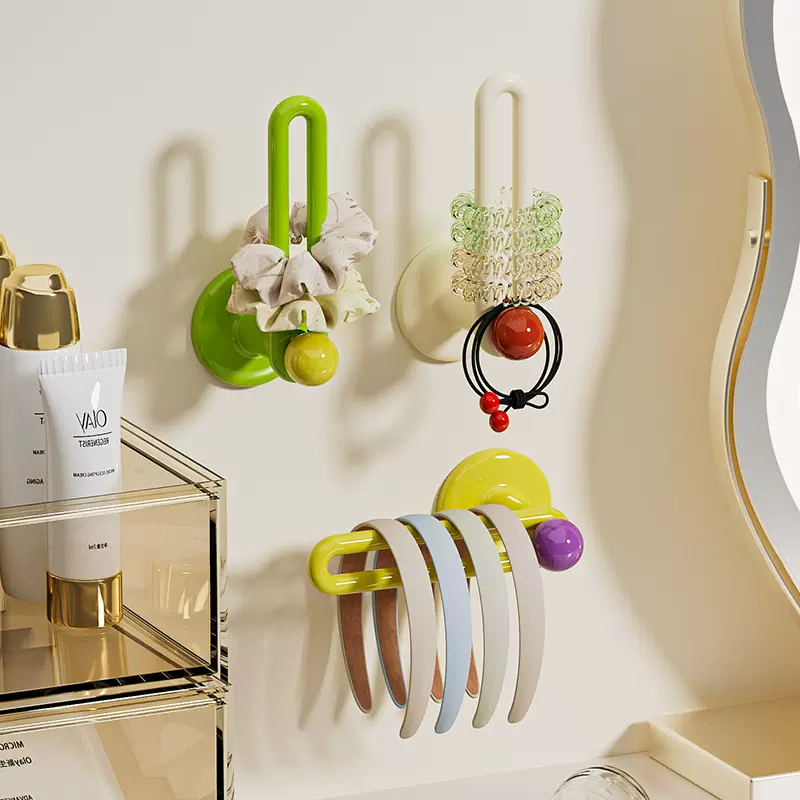 发圈发箍收纳架卫生间发饰发夹皮筋头绳挂钩发绳首饰品收纳置物架