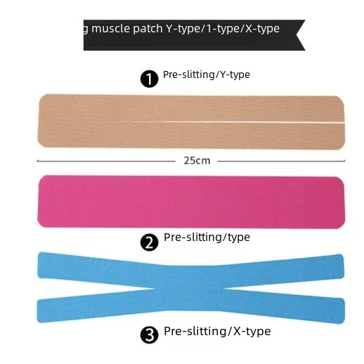 Pre-Cut Muscle Tape, Pre-Taped Muscle Adhesive Tape, Sports Bandage, Muscle Strain, Ligament Strain Protection Tape
