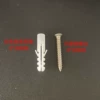 Stainless steel screw+white expansion plug (10 sets)