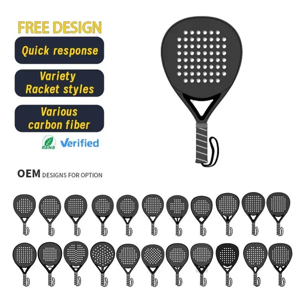 Factory supply carbon fiber beach racket outdoor carbon fiber plate beach racket tennis racket PK racket LOGO