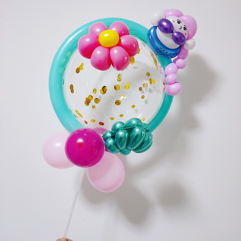 ¡Ola bola Rod Holder 40cm70cm onda bola Rod película de aluminio globo varilla titular accesorios transparente helado fábrica al por mayor!