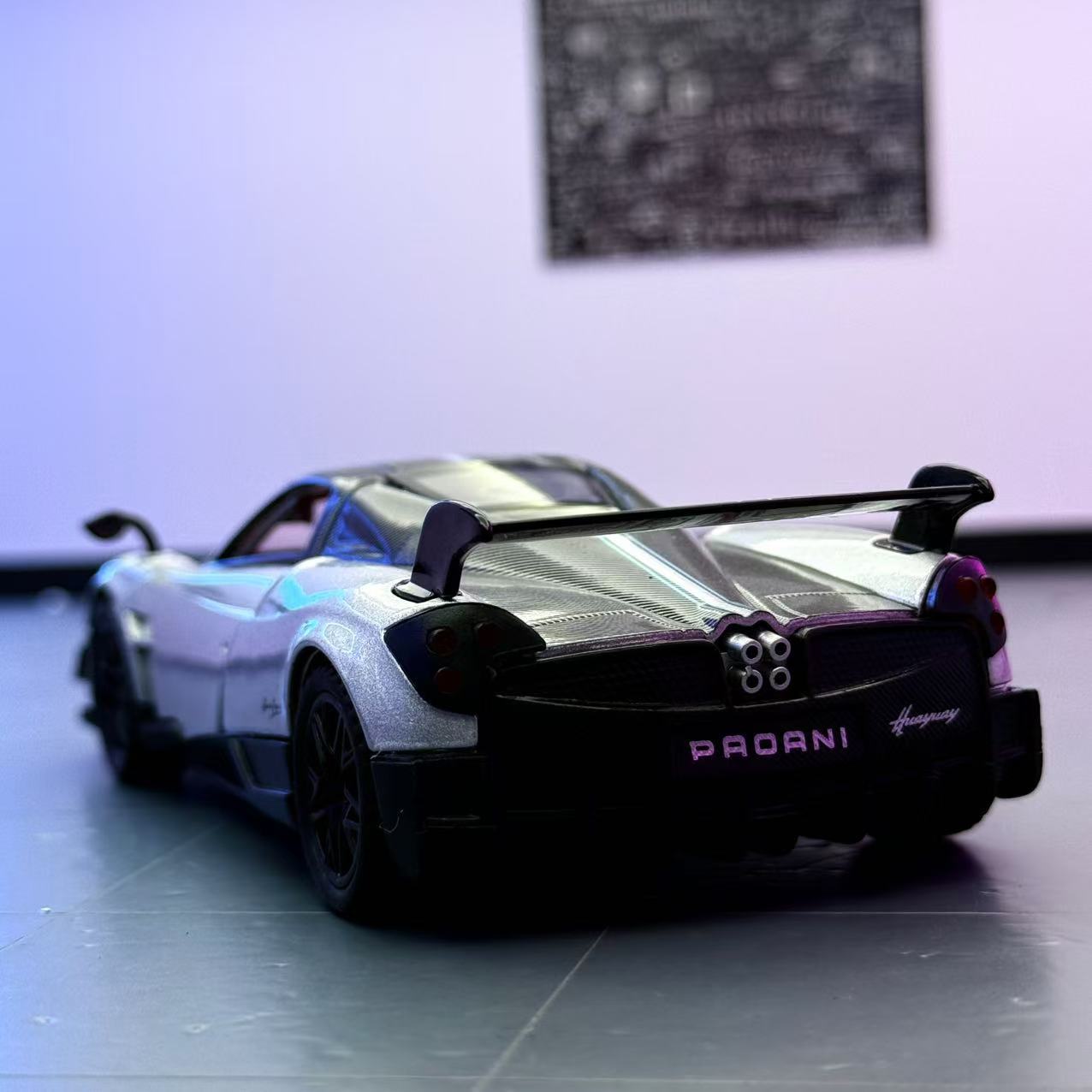 Nuevo modelo de coche Haodi 1:32 Pagani Huaya BC modelo de coche deportivo de aleación retroceso adornos de juguete para niños