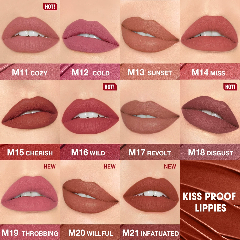 Средство O.TWO.O Mist kiss lock цвет матовый, помада матовая кремово-дымчатый цвет SC064