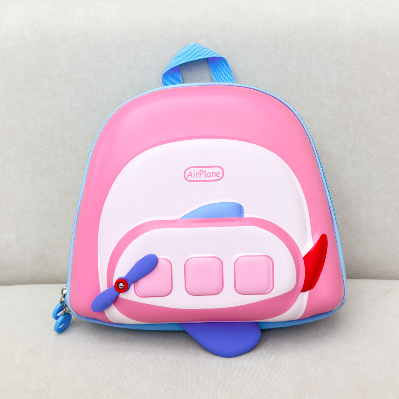 2025 lindo avión transpirable jardín de infantes mochila de aviones de dibujos animados mochila para bebés niñas niñas