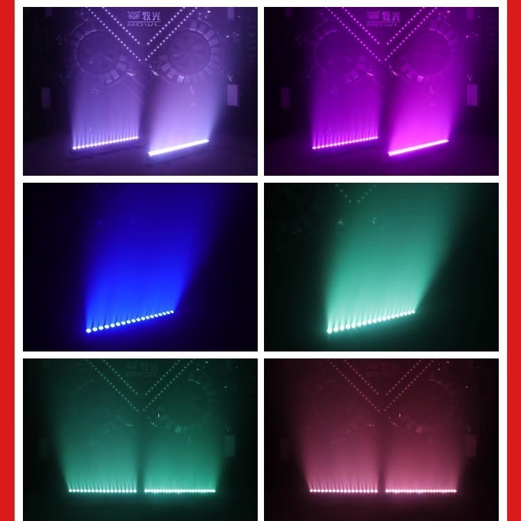 LED lámpara de lavado de pared al aire libre impermeable lámpara de iluminación interior boda proyector al aire libre a todo color monocromo paisaje iluminación 220V