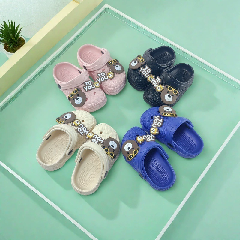 2025 модные крокодиловые туфли для мальчиков и девочек, летние новые с антискользящей мягкой подошвой для дома, улицы, повседневной носки и пляжа