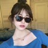 Square sunglasses hip-hop style, glasses solar-powered, European style, cat's eye, internet celebrity