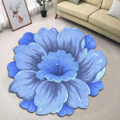 Creative Flower Living Room Coffee Table Runner Home Office Bedroom Entrance Mat Bedside Runner Decorative Rugs