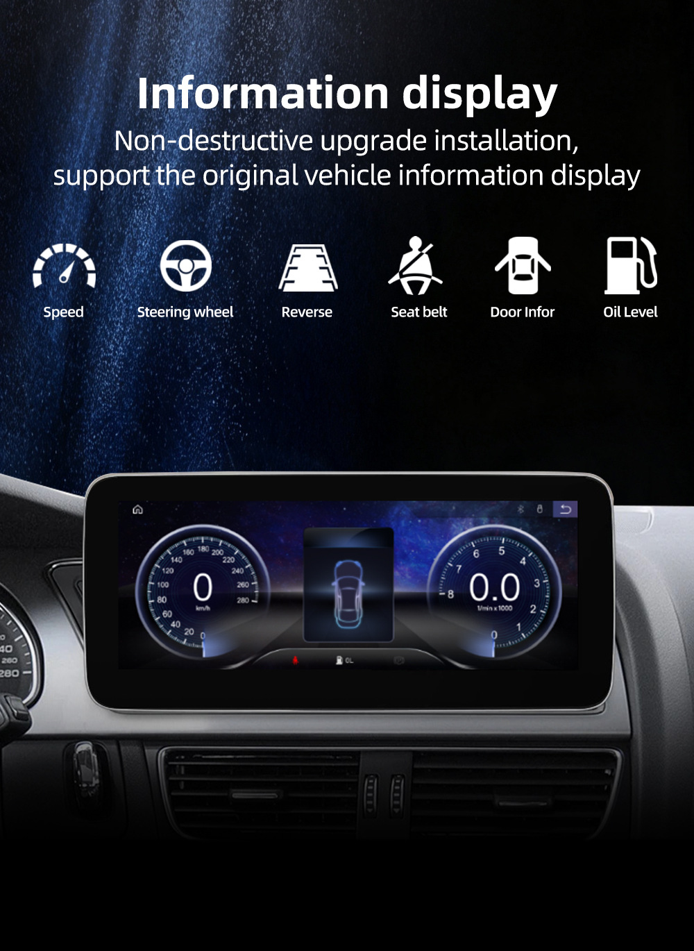 Suitable for Audi A4 A5 B8 Android car DVD navigation all-in-one machine with wireless Carplay and large screen playback