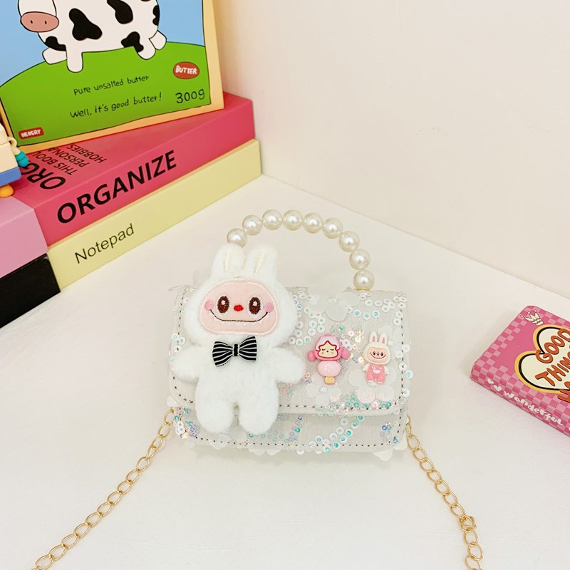 Bagos de perlas para niños 2024 nuevos bolsos para niños bolsos de mochila de niñas bolsos accesorios de princesa bolsos de viento de fragancia