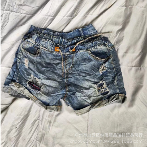 Second-Hand Clothes Old Export Africa Southeast Asia Denim Super Short Pants Fashion Pants Full of Youthful Vitality Cool