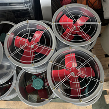 JK强力16寸圆筒管道风机工业排风排气扇换气扇厨房油烟轴流抽风机