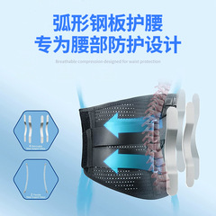 跨境新籃球健身護腰網布透氣運動護腰帶訓練深蹲力量支撐舉重腰帶