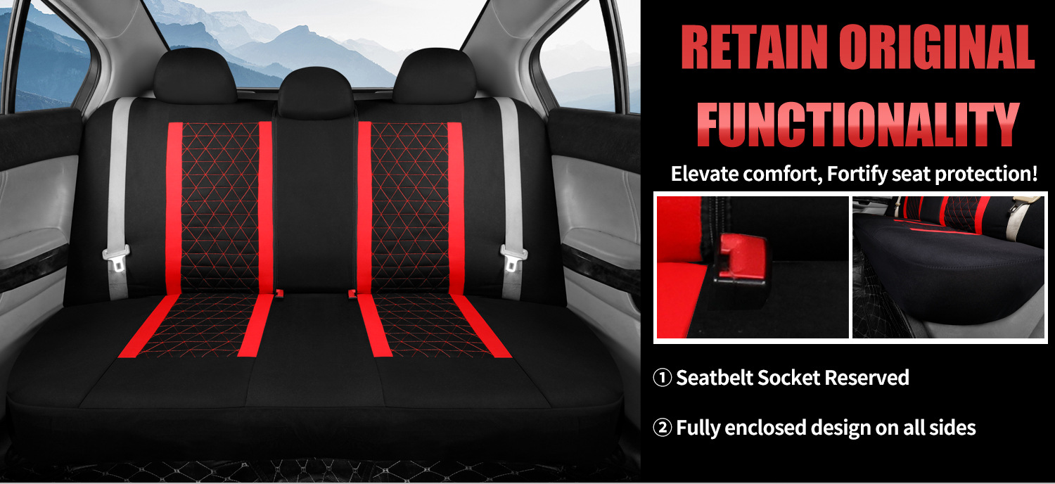 25 New Diamond-Shaped Cloth Car Seat Covers Quilted Embroidered Leather Artificial Pvc Leather Exported to Europe and the United States Export Wholesale