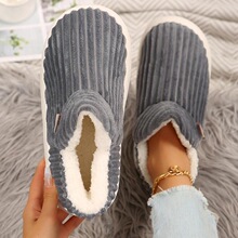 Q 87473 Thick Sole Plush Slippers ���޺����Ь �羳ŷ��