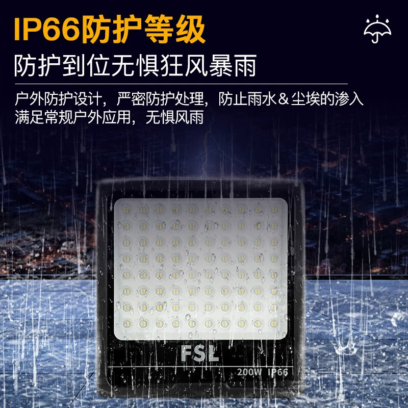 LED-светильники FSL, портативная прожектор для беседки