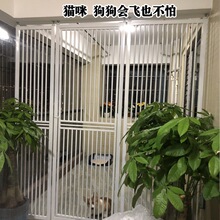 免打孔拦猫栅栏宠物门栏挡狗防猫门栏猫咪围栏阳台室内猫隔离栏杆