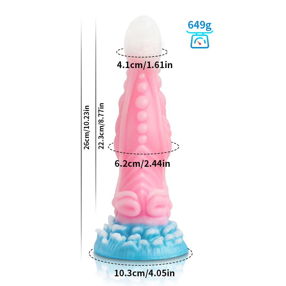 Nueva sexy luminoso anal expansor especial en forma de color mezclado luminoso anal tira de simulación de espalda corte hembra adulto anal látigo juguetes sexuales