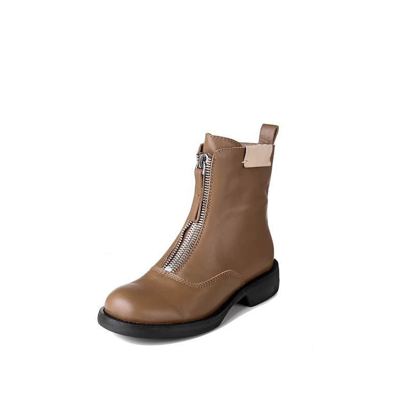 【特価クリアランス返品交換不可】39サイズ本革レディースブーツ139元秋冬レトロマーティンブーツショートブーツお買い得