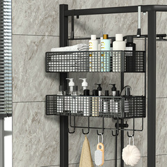 免打孔浴室掛籃置物架廁所壁掛收納盒籃吊籃衛生間小懸掛式帶掛鈎