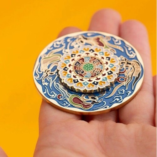敦煌博物馆金属旋转冰箱贴磁贴定制2025新款中国风个性创意伴手礼|undefined