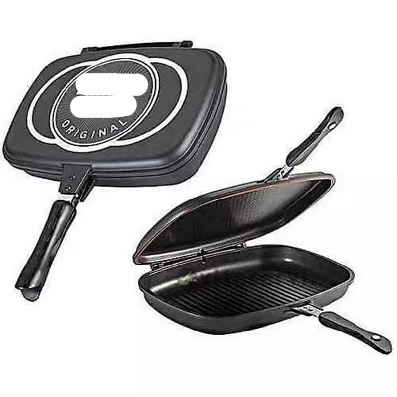 Dissini multifuncional bandeja para hornear de doble cara sartén antiadherente filete frito tortilla panqueques plato de desayuno suministro transfronterizo