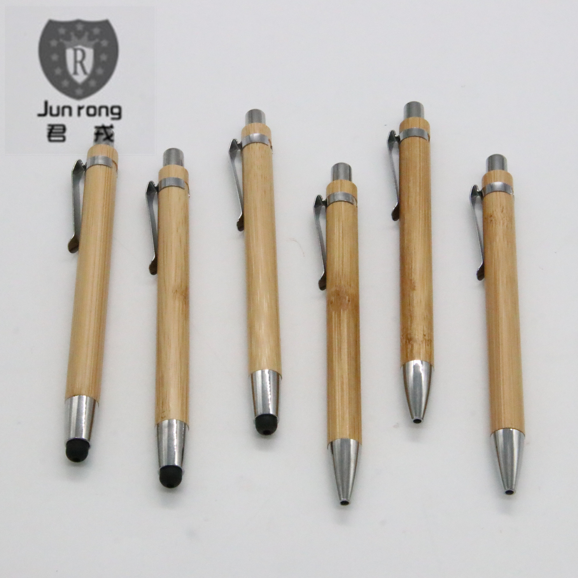 Prensa de bambú pluma táctil medio aceite recarga en stock fabricante diseño LOGO