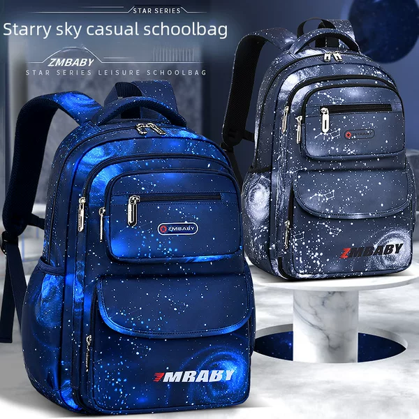 New Primary School Student Schoolbag Men's Side Refrigerator Type Open Large Capacity Kidsren's Bag 1-3 Grade Student Backpack