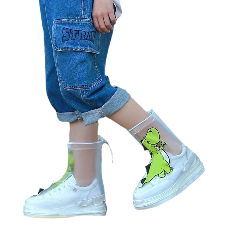 Оптовая Продажа с фабрики, детские непромокаемые бахилы, утолщенные износостойкие снегостойкие Бахилы из ПВХ, водонепроницаемая нескользящая обувь для студентов, мужчин и женщин