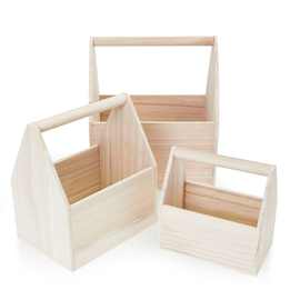 简约木质酒提 日式手提点心篮桌面创意食品收纳盒 节日礼品包装盒