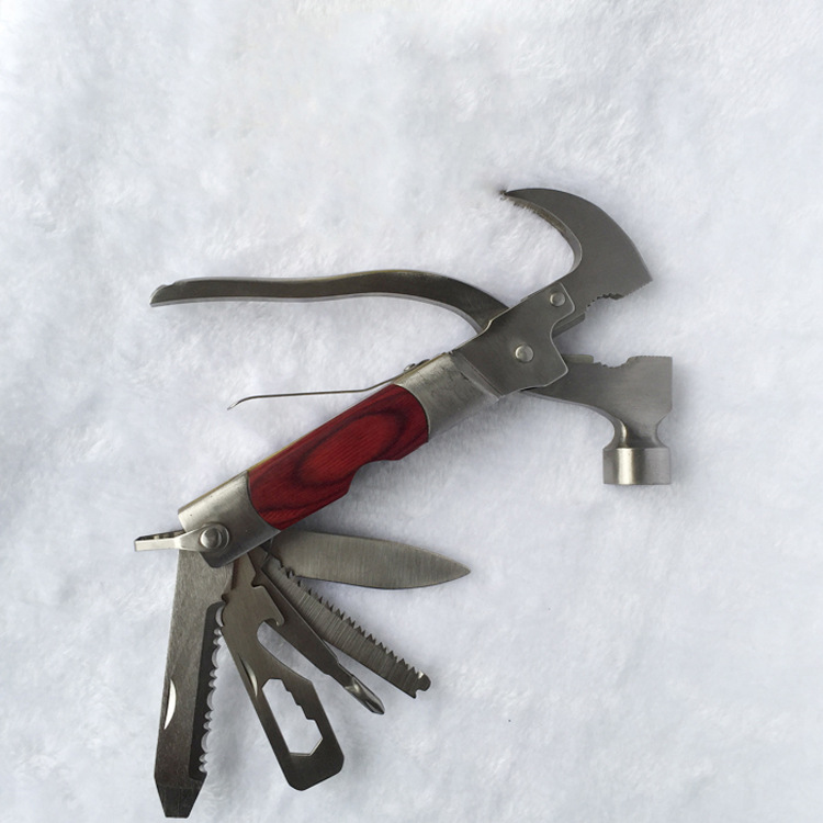 现货供应户外多功能木柄羊角锤 野外救生锤 安全锤 破窗锤 羊角锤