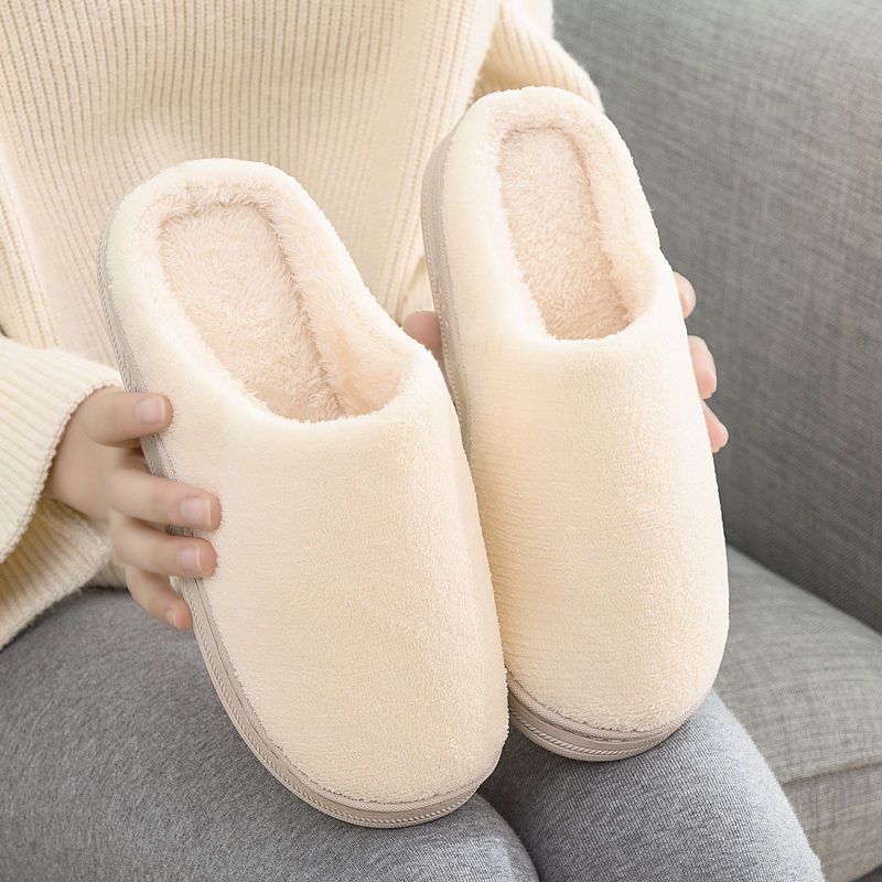 綿のスリッパを買って、女性の秋冬の家の室内の滑り止めの保温を買って、月子のカップルの毛のスリッパの男を厚くします。|undefined